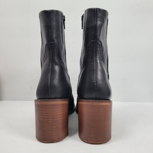 Patina Women's Black Leather Ankle Boots US Size 8 - Picture 4 of 11